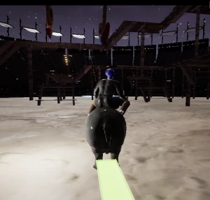 hippo racing cart minigame with hippo